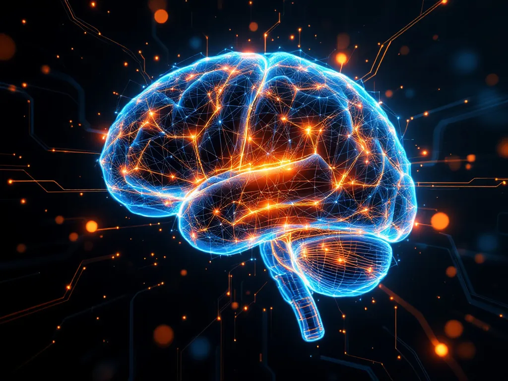 Illustration d'un cerveau stylisé